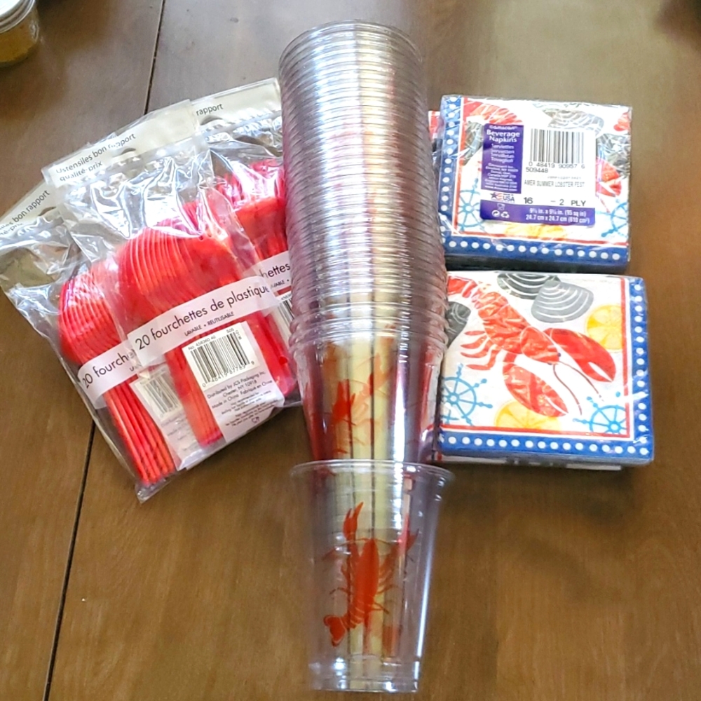 Lobster theme party supplies